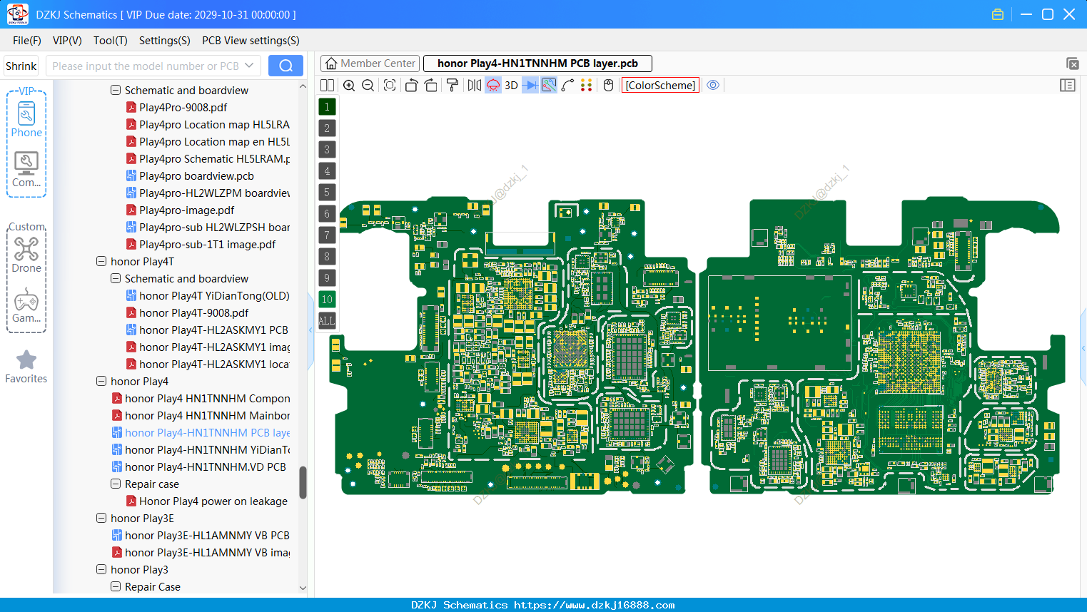 Honor Play4-HN1TNNHM PCB Layer